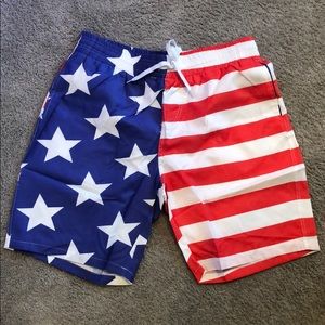 Stars and Stripes swim trunks